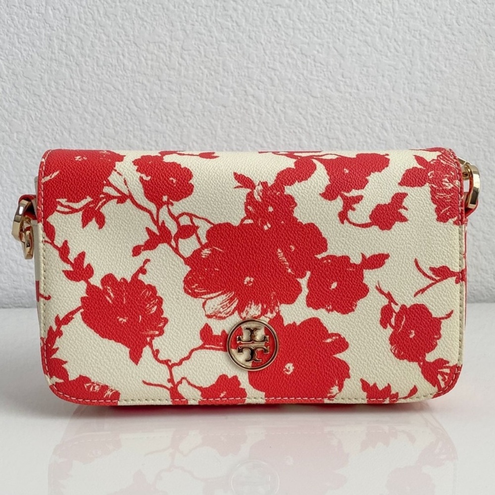 Tory Burch Robinson Floral Crossbody Bag